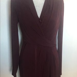 Jersey sexy egg plant color dress